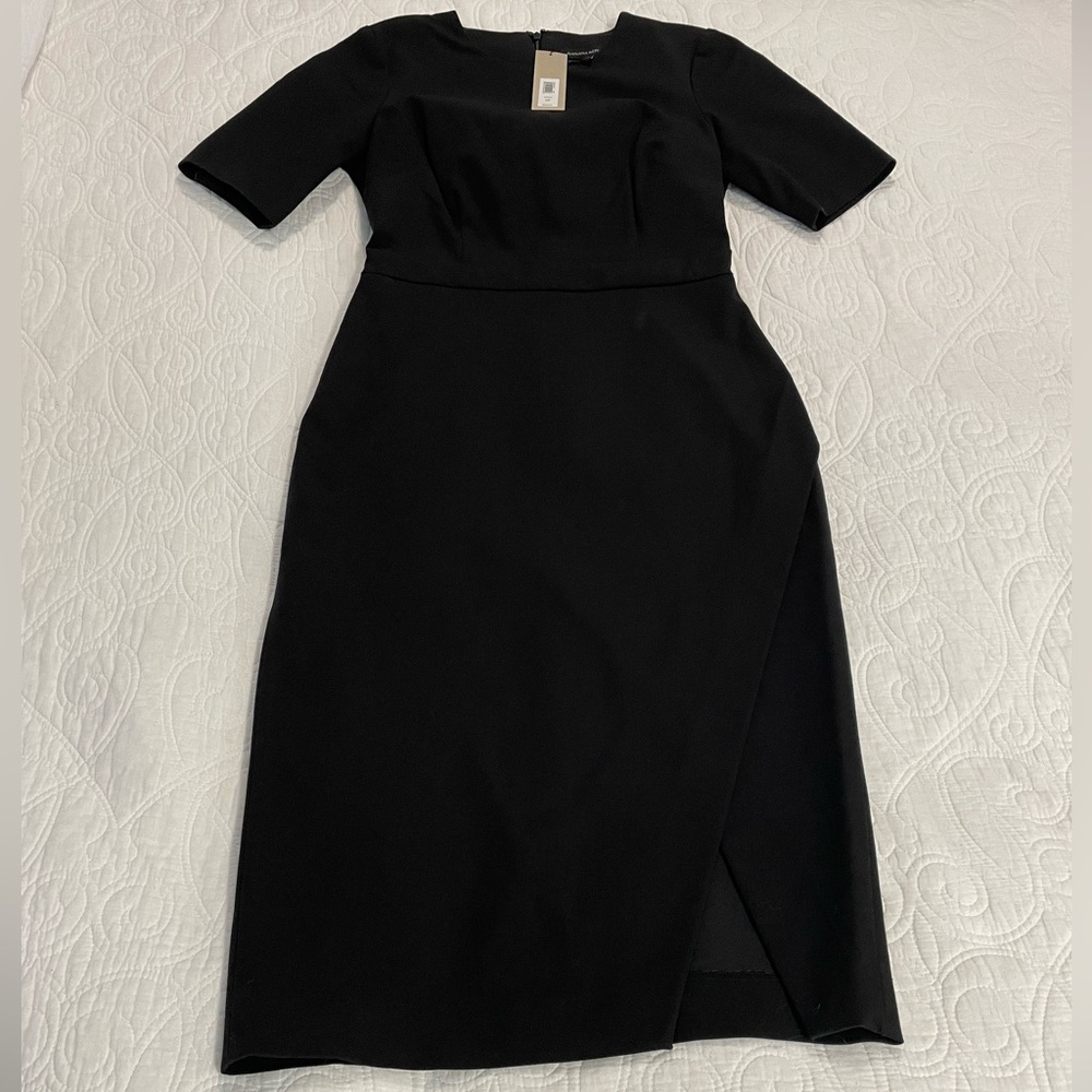 Banana Republic Short Sleeve Faux Wrap Ponte Dress Size 0P